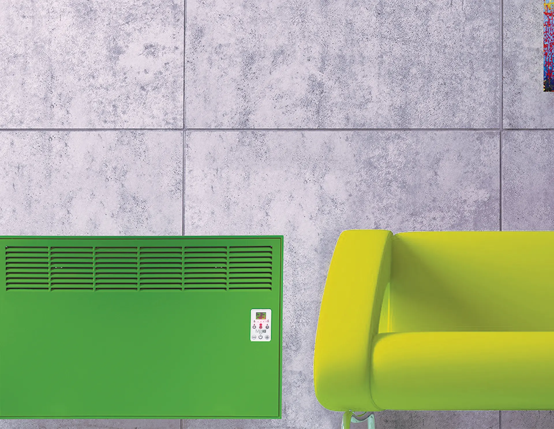 İVİGO EPK 1000 Watt Dijital Konvektör Isıtıcı Yeşil